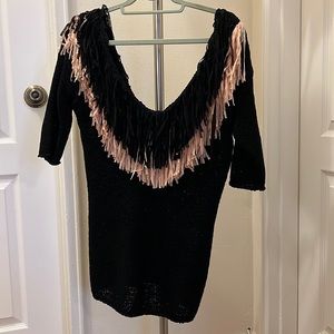 NWT Asos Fringe Sweater
